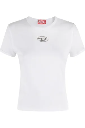 Diesel Top, Dame, Hvid, S, Bomuld, Langærmet Casual Skjorte
