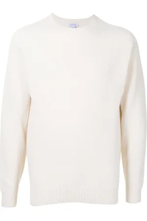 Sunspel Strik, Herre, , XL, Uld, Blød Lambswool Crew Neck Sweater