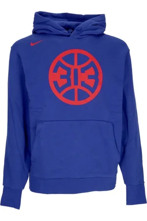 Nike Sweathshirts & Hoodies, Herre, Blå, XL, Bomuld, Detroit Pistons Fleece Hoodie