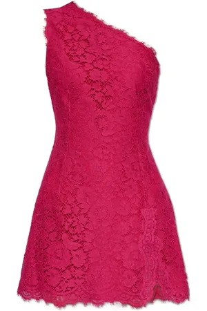 Dolce & Gabbana Kjole, Dame, Lyserød, S, Uld, Blondekjole med off-shoulder design