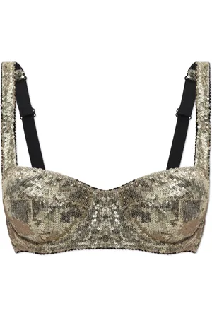 Dolce & Gabbana Undertøj, Dame, Gul, 85B EU, Paillet BH