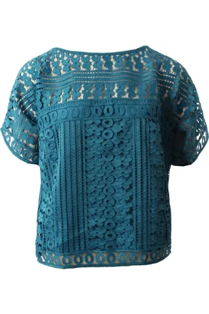 CHARO RUIZ IBIZA Bluser & Skjorter, Dame, Blå, S, Uld, Blå Blonde Top