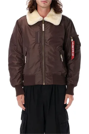 Alpha Industries Jakke, Herre, Brun, M, Uld, Brun Hunter Ma-1 Jakke overtøj