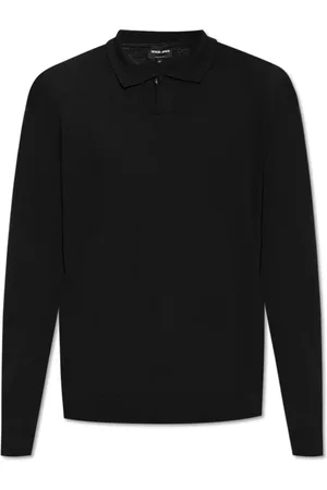 Giorgio Armani Strik, Herre, Sort, 2XL, Uld, Uld Polo
