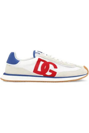 Dolce & Gabbana Sko, Herre, Flerfarvet, 42 EU, Læder, Blå/rød sneakers i blandet materiale