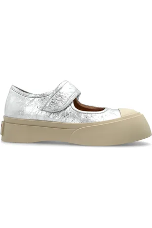 Marni Sko, Dame, Grå, 41 EU, Læder, Platform Sneakers