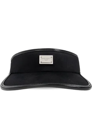 Dolce & Gabbana Tilbehør, Herre, Sort, 57 CM, Bomuld, Skygge med applikation og indgraveret logo