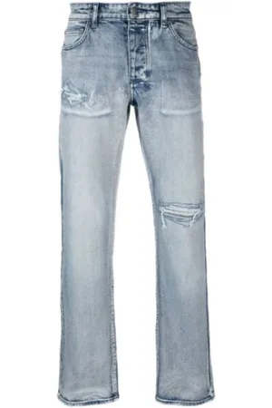KSUBI Jeans, Herre, Blå, W32, Denim, Lys Denim Brede Ben Jeans