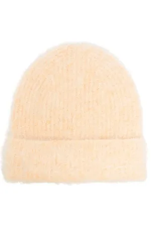 Séfr Tilbehør, Herre, Gul, ONE SIZE, Uld, Bleg Gul Fuzzy Beanie