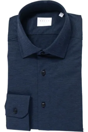 Xacus Skjorte, Herre, Blå, S, Fransk Krave Casual Skjorte