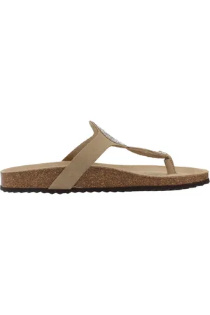 Geox Sko, Dame, Brun, 36 EU, Uld, Stilfulde Flip Flops til Sommeren
