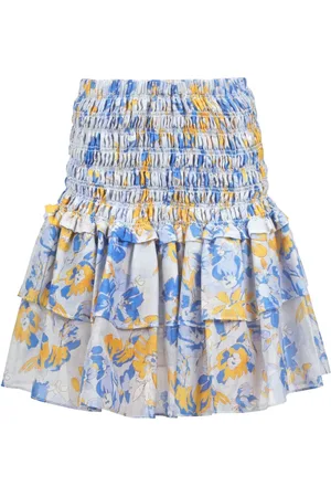 Jucca Nederdel, Dame, Flerfarvet, M, Bomuld, Flared Silk-Cotton Mini Skirt