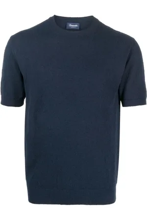 DRUMOHR Top, Herre, Blå, L, Blå T-shirts og Polos