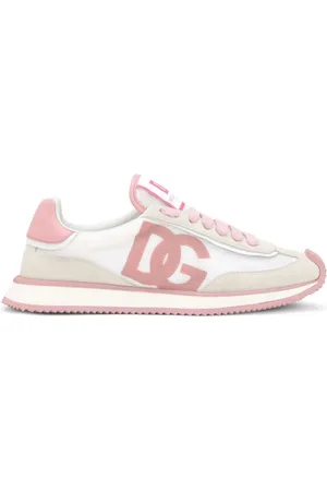 Dolce & Gabbana Sko, Dame, Lyserød, 37 1/2 EU, Hvide og lyserøde sneakers til kvinder
