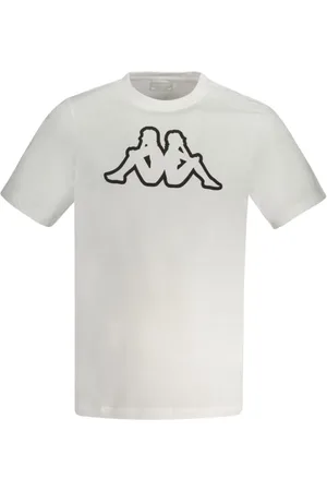 Kappa Top, Herre, Hvid, S, Bomuld, Bomuld T-shirt i hvid