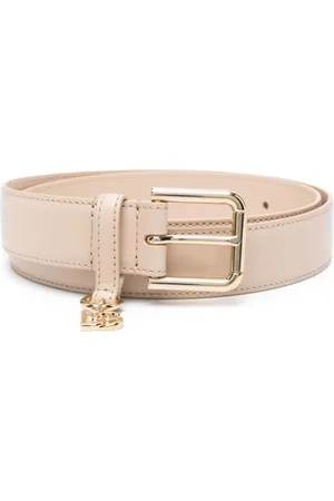 Dolce & Gabbana Tilbehør, Dame, Lyserød, 80 CM, Læder, Læderbælte Kvinders Tilbehør