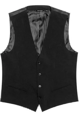 Antony Morato Jakkesæt, Herre, Sort, XL, Polyester, Polyester Suit Vest Forår/Sommer Kollektion