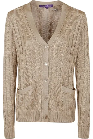 Ralph Lauren Strik, Dame, , XS, Cardi Cable-Langærme-Cardigan