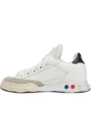 MIHARA YASUHIRO Sko, Herre, Hvid, 43 EU, Læder, Læder Sneakers med Japansk Design