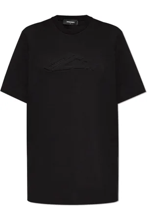 Dsquared2 Kjole, Dame, Sort, 2XS, Bomuld, Kjole med Logo