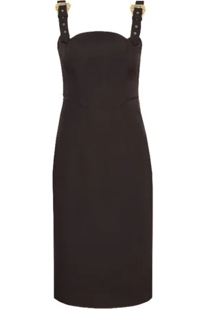 VERSACE Kjole, Dame, Sort, S, Sort Sheath Kjole