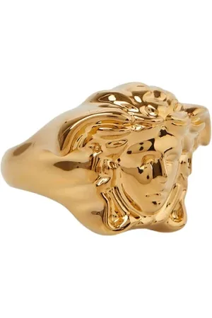 VERSACE Tilbehør, Dame, Gul, 48 MM, Uld, Medusa Motif Guld Ring