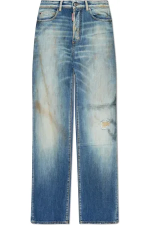 Dsquared2 Jeans, Dame, Blå, XS, Bomuld, Jeans San Diego