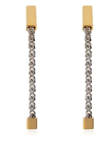 Dsquared2 Tilbehør, Dame, Grå, ONE SIZE, Uld, Lange Øreringe
