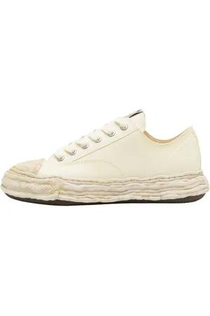 MIHARA YASUHIRO Sko, Herre, Hvid, 41 EU, Bomuld, Canvas Sneakers med Gummisål