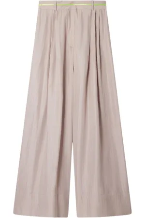 Mes Demoiselles Bukser, Dame, , 2XS, Bredbenet Stribet Bukser Nude