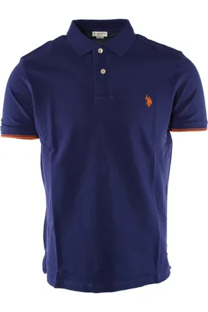 U.S. Polo Assn. Top, Herre, Blå, S, Bomuld, Blå Bomuld Herre Polo Skjorte