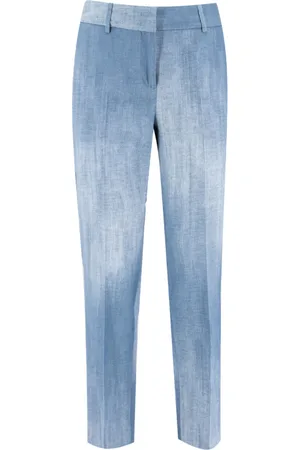 ERMANNO SCERVINO Bukser, Dame, Blå, L, Denim, Vintage Denim Regular-Fit Bukser