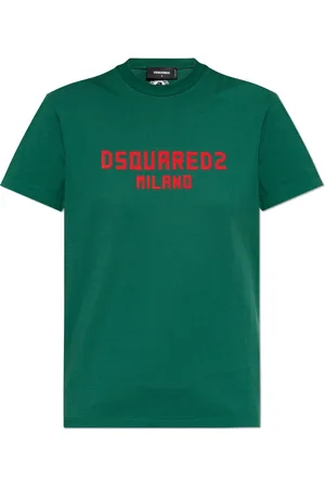 Dsquared2 Top, Dame, Grøn, XS, Bomuld, T-shirt med logo