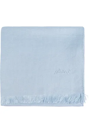 BRIONI Tilbehør, Herre, Blå, ONE SIZE, Silketørklæde
