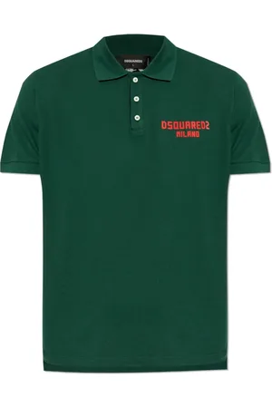 Dsquared2 Top, Herre, Grøn, 3XL, Bomuld, Polo med logo