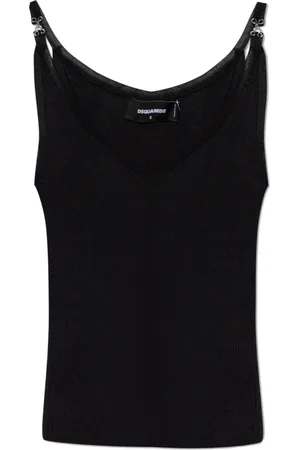 Dsquared2 Top, Dame, Sort, XS, Ribbet Top