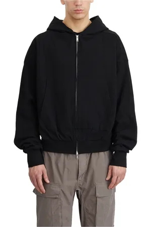 THOM KROM Sweathshirts & Hoodies, Herre, Sort, L, Hættetrøje med lynlås