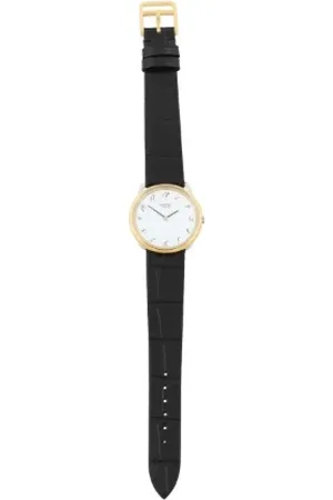 Hermès Pre-owned, Dame, Sort, ONE SIZE, Tyl, Pre-owned Laeder watches