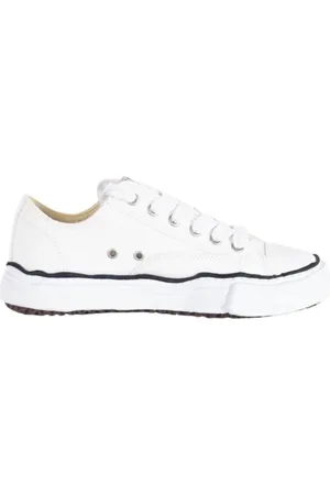 MIHARA YASUHIRO Sko, Herre, Hvid, 42 EU, Bomuld, Canvas Sneakers med Gummisål