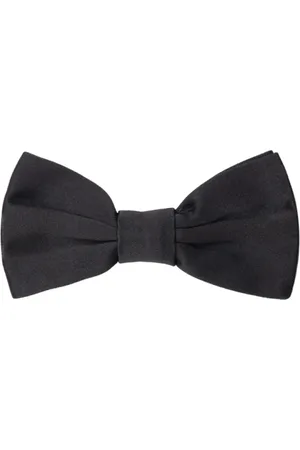 Dolce & Gabbana Tilbehør, Herre, Sort, ONE SIZE, Sort silke sommerfugl tørklæde