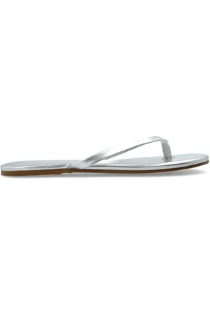 Melissa Odabash Sko, Dame, Grå, 36 EU, Læder, Læder slides