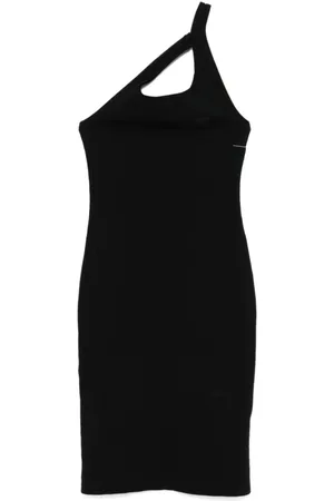 Maison Margiela Kjole, Dame, Sort, M, Bomuld, Elegant Nero Kjole