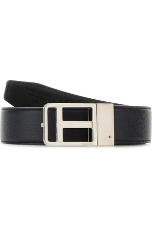Tom Ford Tilbehør, Herre, Blå, 100 CM, Læder, Midnight Reversible Leather Bælte