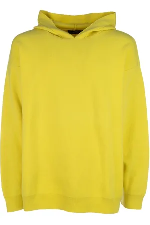 Daniele Fiesoli Sweathshirts & Hoodies, Herre, Gul, XL, Uld, Stilfuldt Strikketøj Kollektion