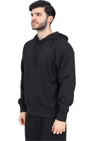 Calvin Klein Sweathshirts & Hoodies, Herre, Sort, 2XL, Bomuld, Sort hættetrøje med abstrakt grafisk print