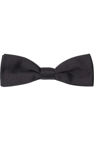 Dolce & Gabbana Tilbehør, Herre, Sort, ONE SIZE, Sort Silke Sommerfugl Tørklæde