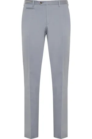 corneliani Bukser, Herre, Blå, XL, Bomuld, Bomuldsbukser med sidelommer og baglommer