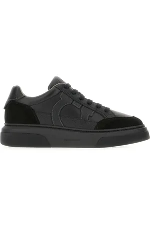 Salvatore Ferragamo Sko, Herre, Sort, 38 EU, Læder, Casual Sneakers til hverdagsbrug