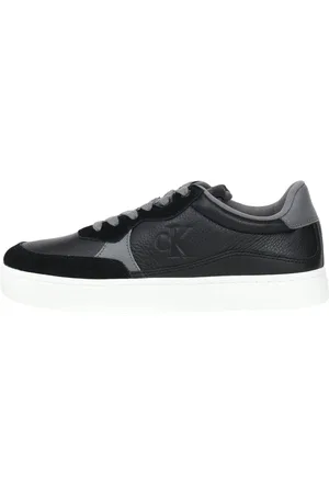 Calvin Klein Sko, Herre, Sort, 46 EU, Uld, Sorte Sneakers med Ruskindsdetalje