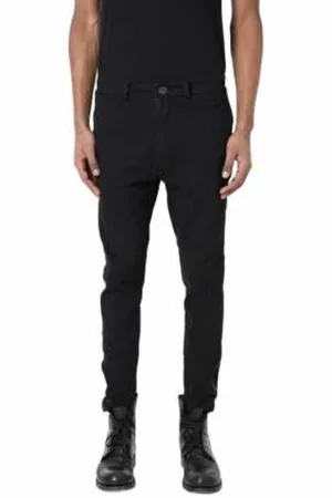 LA HAINE INSIDE US Bukser, Herre, Sort, 2XL, Bomuld, Sorte Stretch Bomuldsbukser Lm228